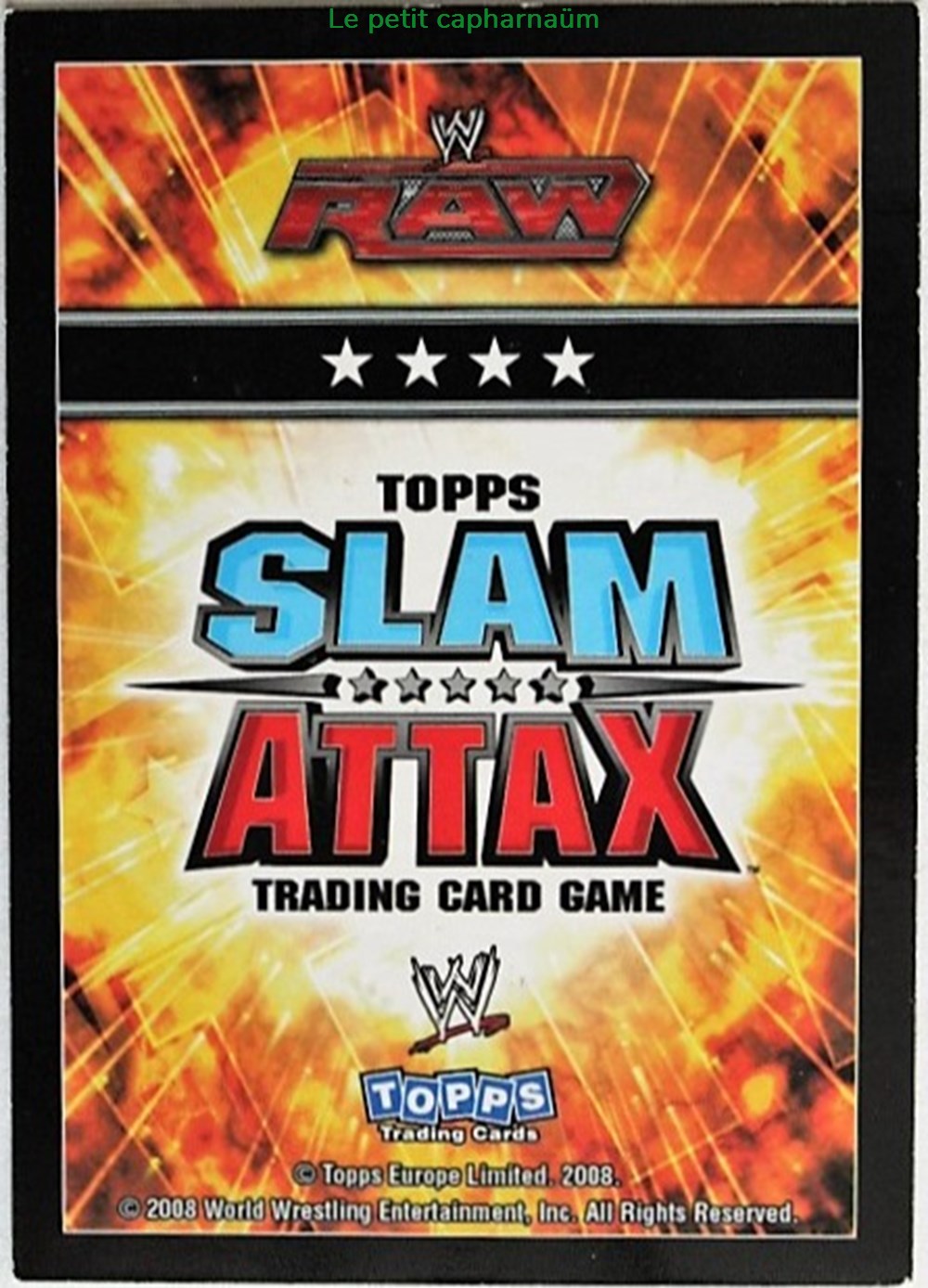 jeux de societe jouets jeu collectionner slam attax carte 015 kofi kingston champion rare foil
