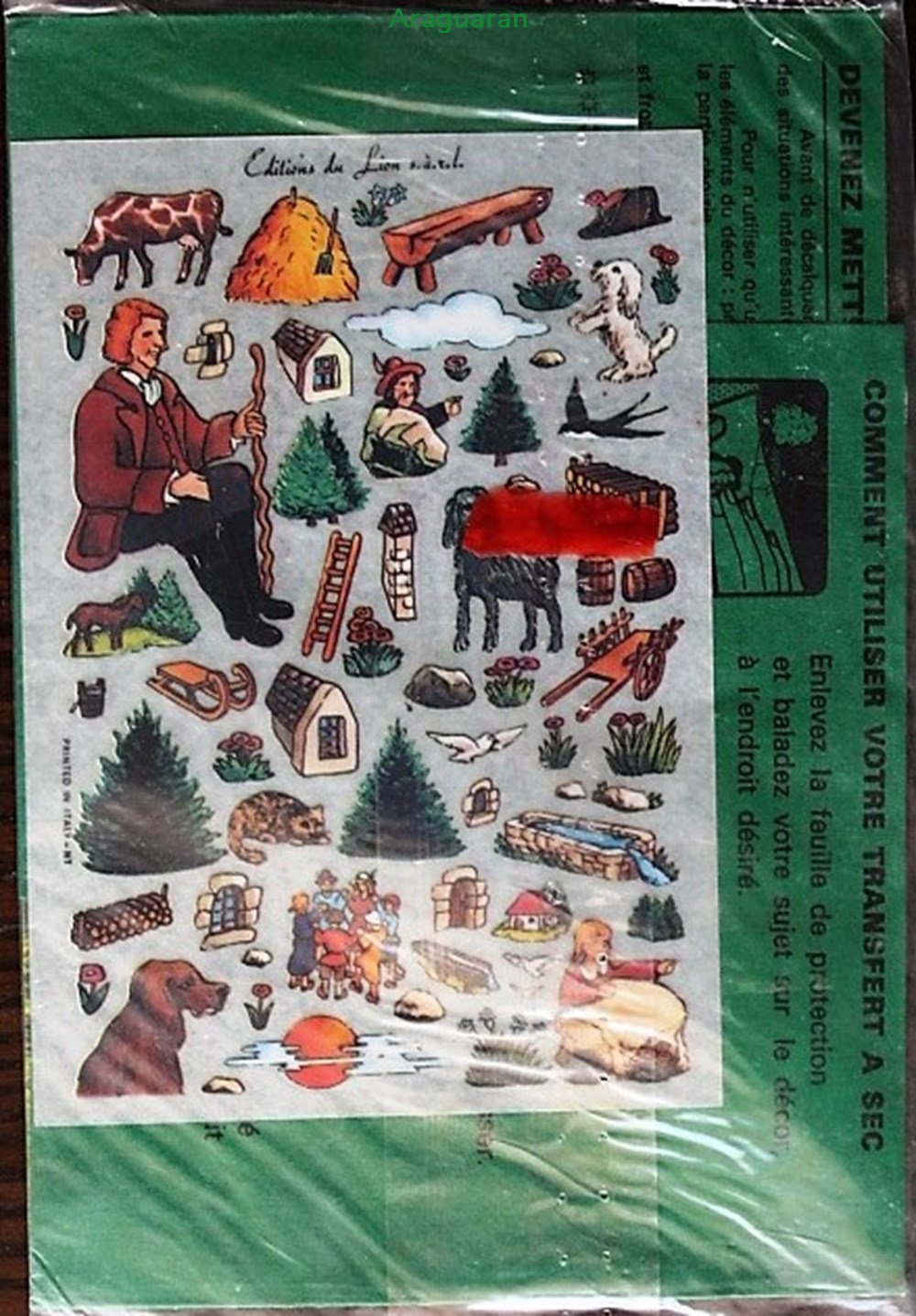 Décorama - Lionrama - Vieilles chansons françaises - Cadet Rousselle divers decorations magnets autocollants decalcomanies decorama lionrama vieilles chansons francaises cadet rousselle