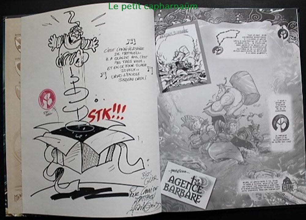 Album - Agence Barbare - 01 - Les rues d'Astaris - EO 2003 Dédicacée 2 livres bd revues bandes dessinees album agence barbare 01 les rues astaris eo 2003 dedicacee