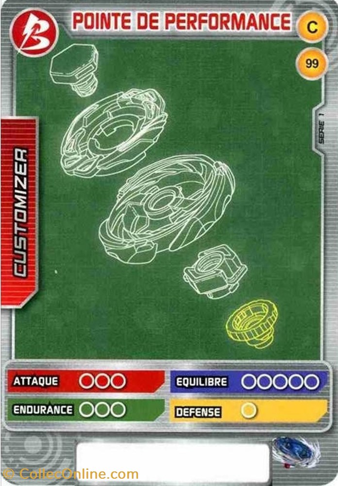 TCG Beyblade - 099/160 - Pointe de performance jeux jouets jeu carte collectionner tcg beyblade 099 160 pointe de performance