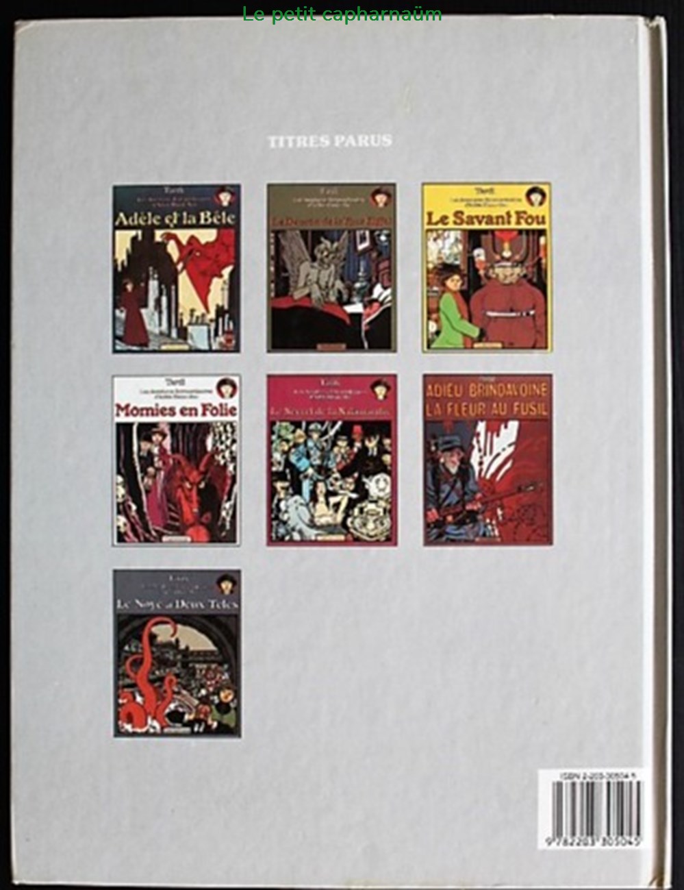 Album - Adèle Blanc-Sec - 04 - Momies en folie - Rééd. 1987 livres bd revues bandes dessinees album adele blanc sec 04 momies en folie reed 1987
