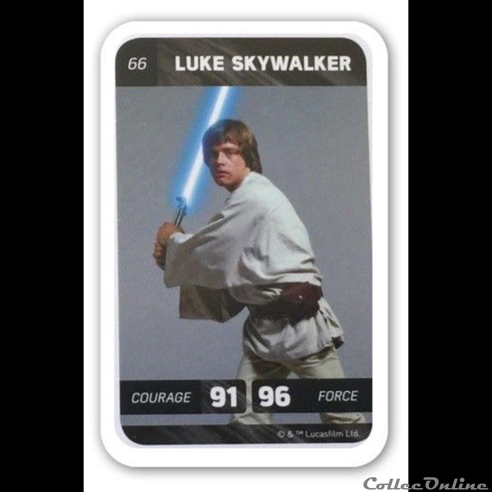66 - Luke Skylwalker jeux jouet jeu de carte collectionner 66 luke skylwalker