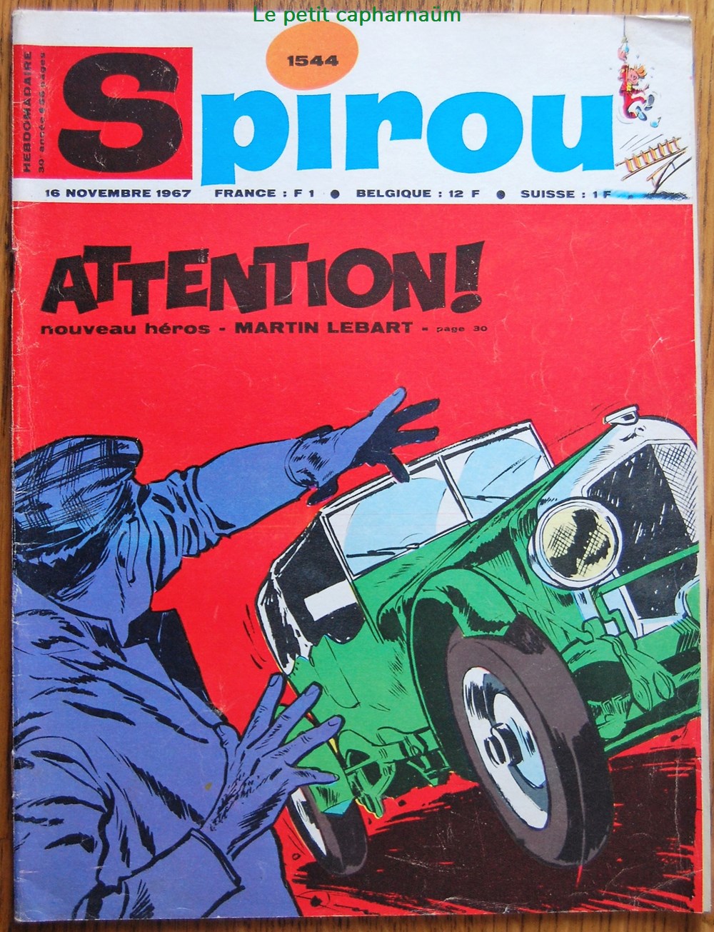 livres bd revues spirou 1544 couverture martin lebart