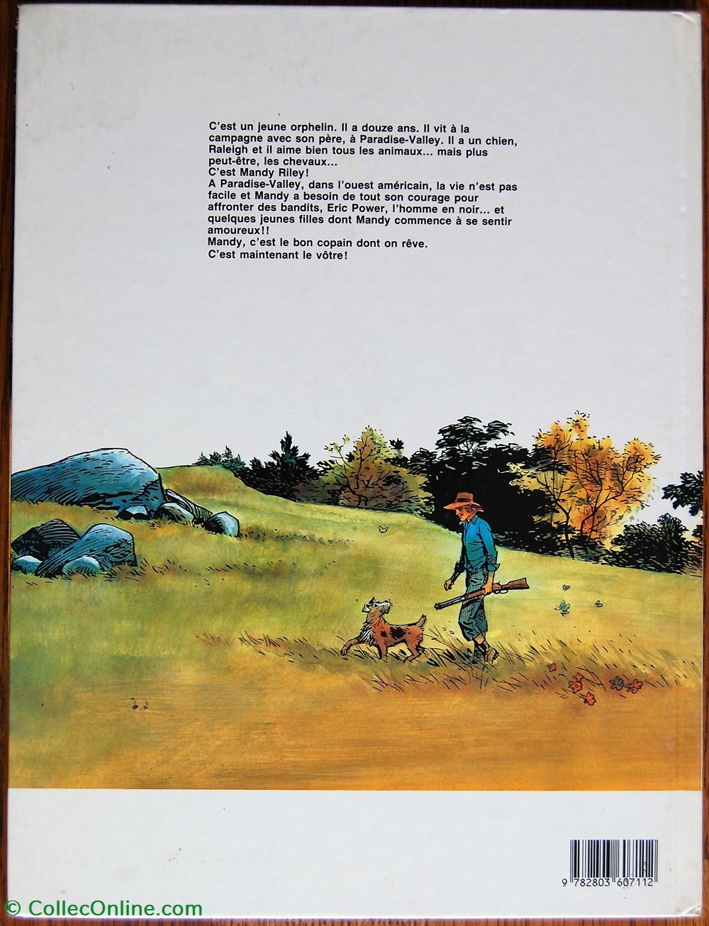 Album - Mandy Riley - L'homme en noir - EO 1988 livres bd revues bandes dessinees album mandy riley homme en noir eo 1988
