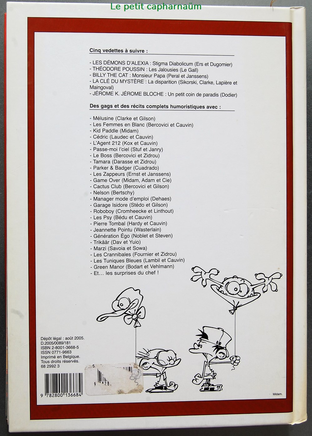 Recueil du journal de Spirou - 282 livres bd revues bandes dessinees recueil du journal de spirou 282