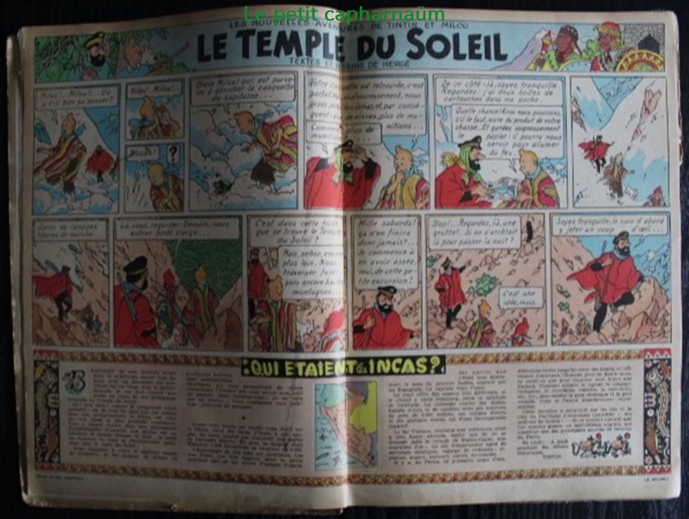 Tintin (édition Belge) - Recueil N°004 - Du n°41 de 1947 au n°05 de 1948 5 livres bd revues vieux journaux tintin edition belge recueil n 004 du n 41 de 1947 au n 05 de 1948