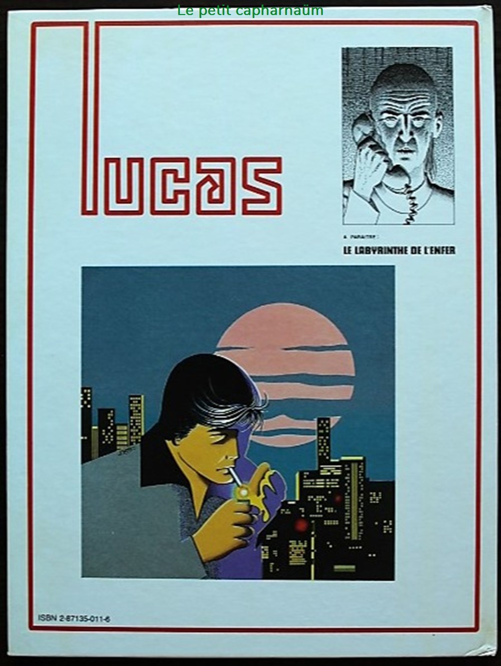 Album - Lucas - La machination - EO 1985 livres bd revues bandes dessinees album lucas la machination eo 1985