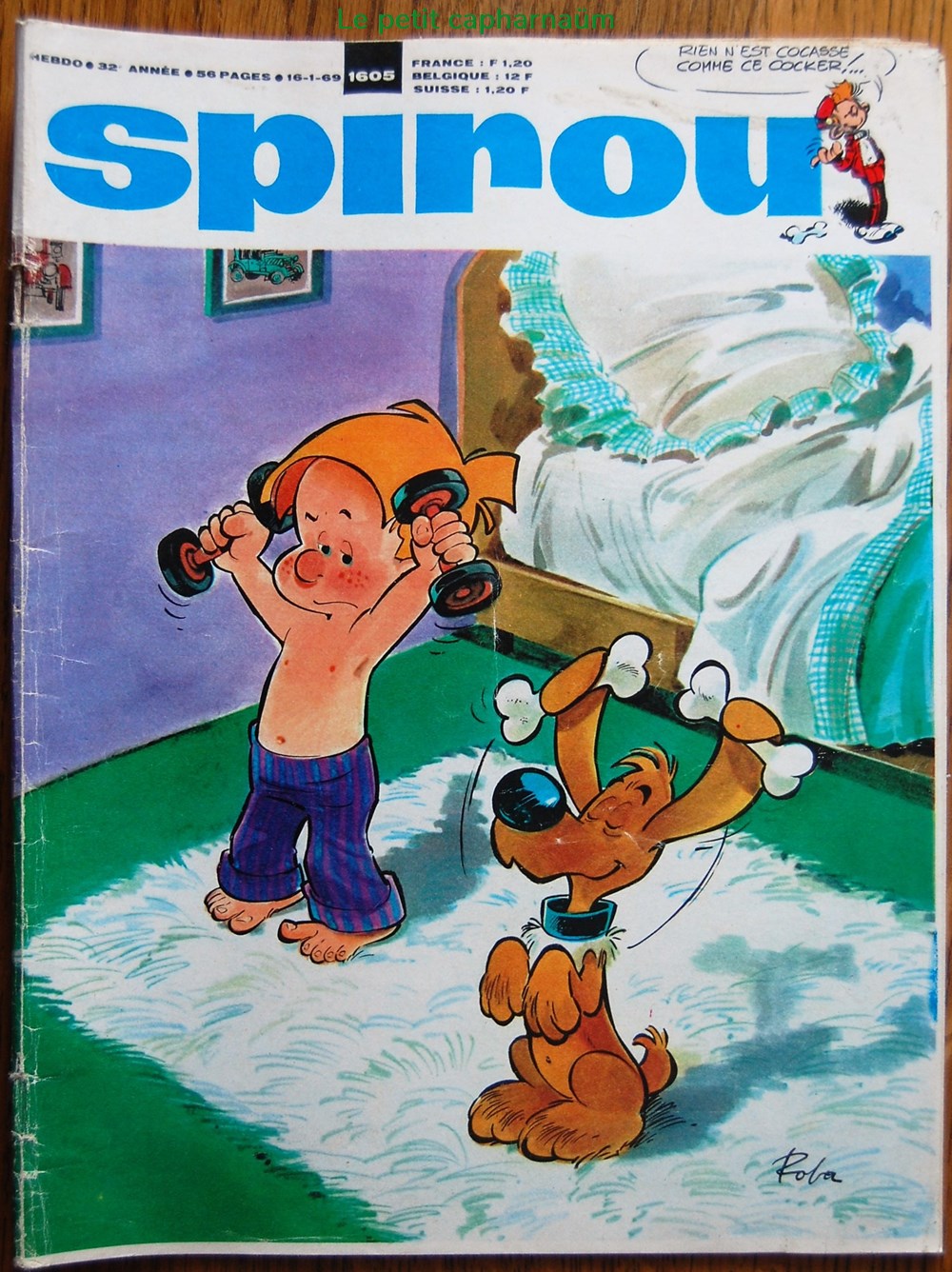 Spirou - 1605 - Couverture : Boule et Bill livres bd revues spirou 1605 couverture boule et bill