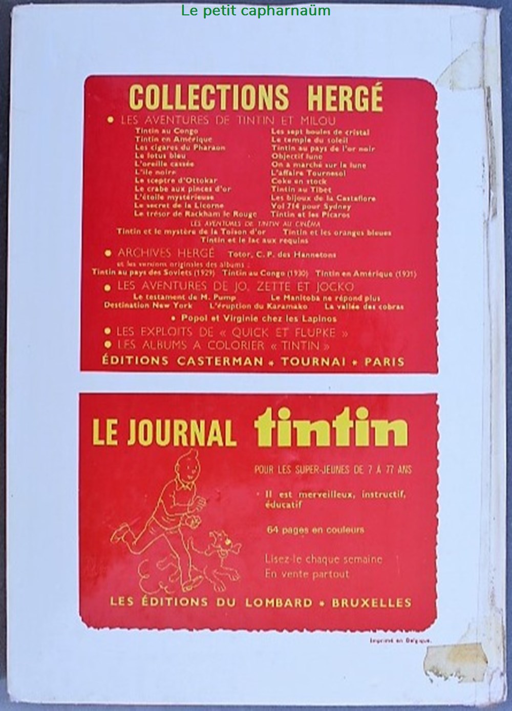 Tintin (édition Belge) - Recueil N°158 - Du n°38 au 47 de 1983 2 livres bd revues vieux journaux tintin edition belge recueil n 158 du n 38 au 47 de 1983