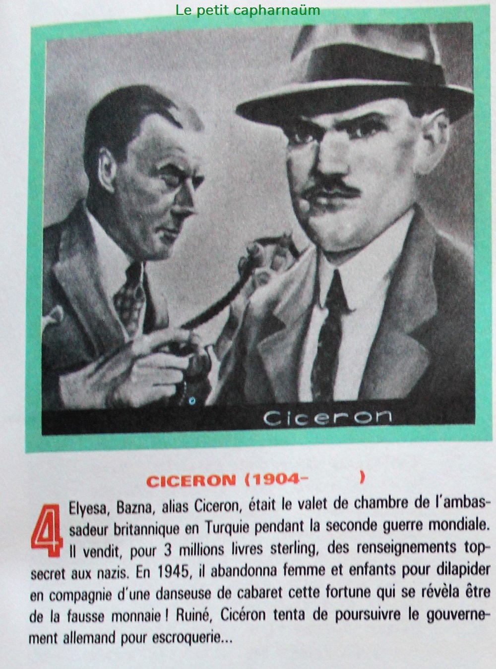 Espion - Ciceron documents anciens autres espion ciceron