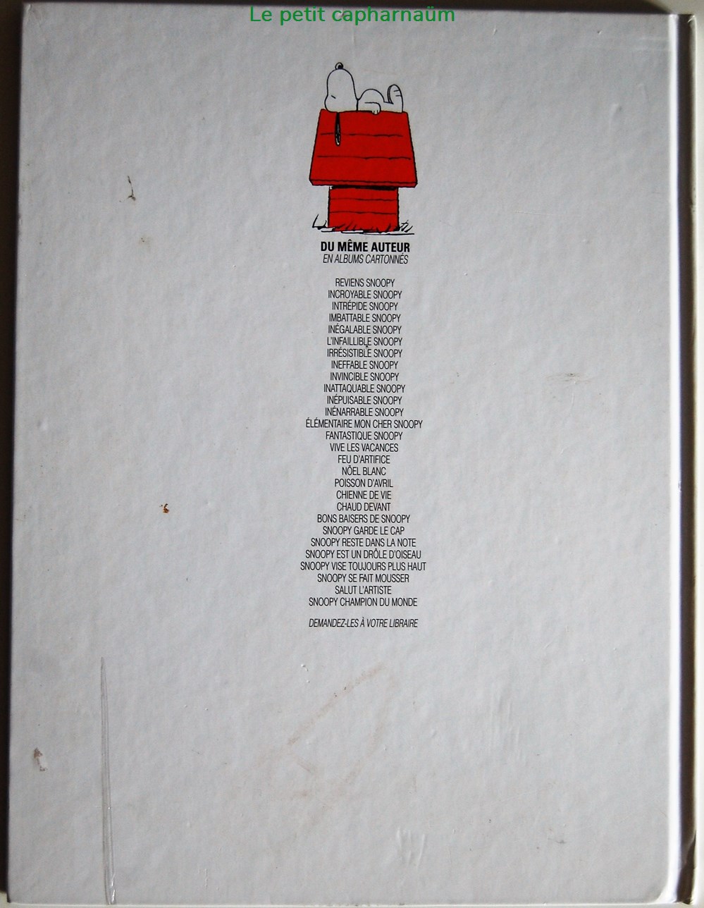 Snoopy - HS - Snoopy prend de la hauteur - EO Pub Esso 1999 livres bd revues bandes dessinees snoopy hs snoopy prend de la hauteur eo pub esso 1999
