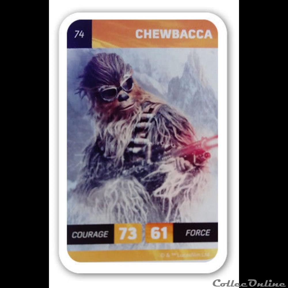 74 - Chewbacca jeux jouet jeu de carte collectionner 74 chewbacca