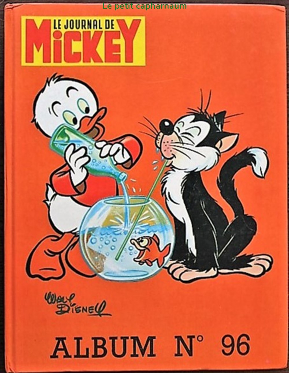 Recueil Cahier Rouge Page De Garde Le journal de Mickey (Après guerre) - Recueil N°096 - 1981 - Books, Comics,  Magazines