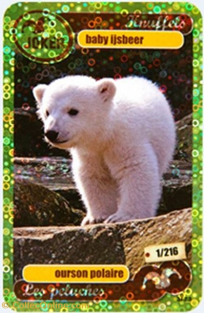 TCG Les héros de notre planète - 001 - Ourson polaire - Rare Brillante jeux jouet jeu carte collectionner tcg les heros de notre planete 001 ourson polaire rare brillante