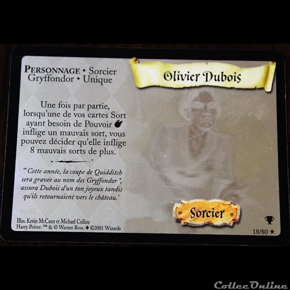 18 - Olivier Dubois jeux jouet jeu de carte a collectionner 18 olivier dubois