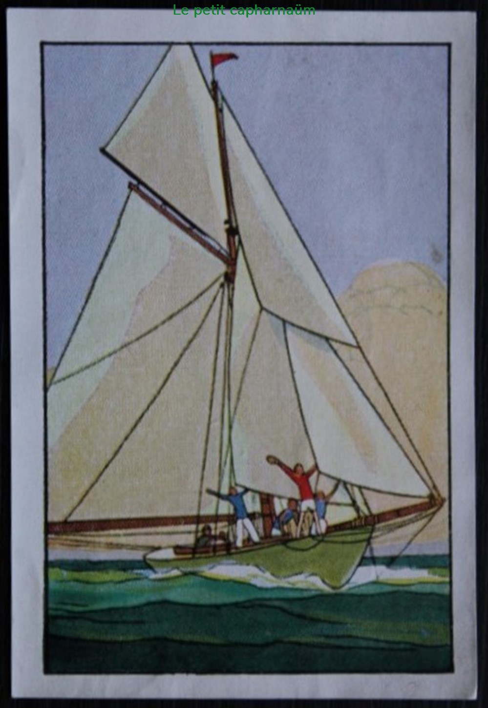 documents anciens chromos images alimentaires image chromo la vie fiere et joyeuse des scouts iii 10 notre cutter etait sauve