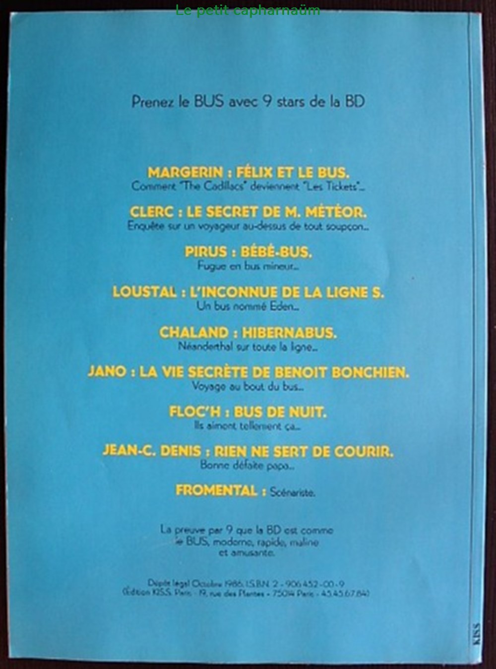Félix - HS - Félix et le bus - EO 1986 Régie Municipale TCRM livres bd revues bandes dessinees felix hs felix et le bus eo 1986 regie municipale tcrm