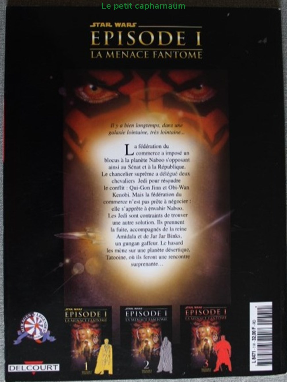 livres bd revues comics star wars 01 episode i la menace fantome eo 1999