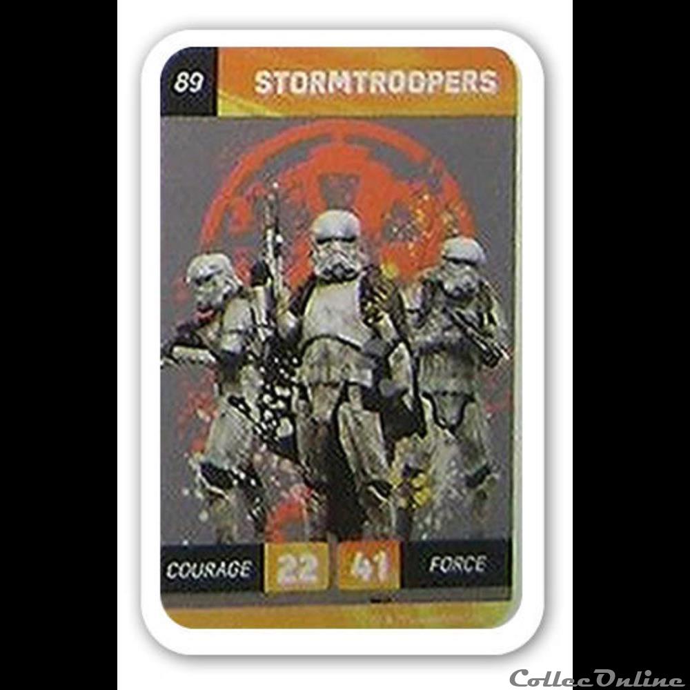 89 - Stormtroopers jeux jouet jeu de carte a collectionner 89 stormtroopers