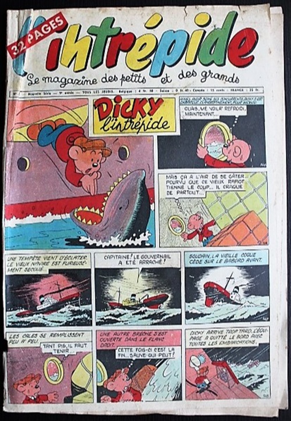 livres bd revues vieux journaux l intrepide 2eme serie n 349 05 juillet 1956