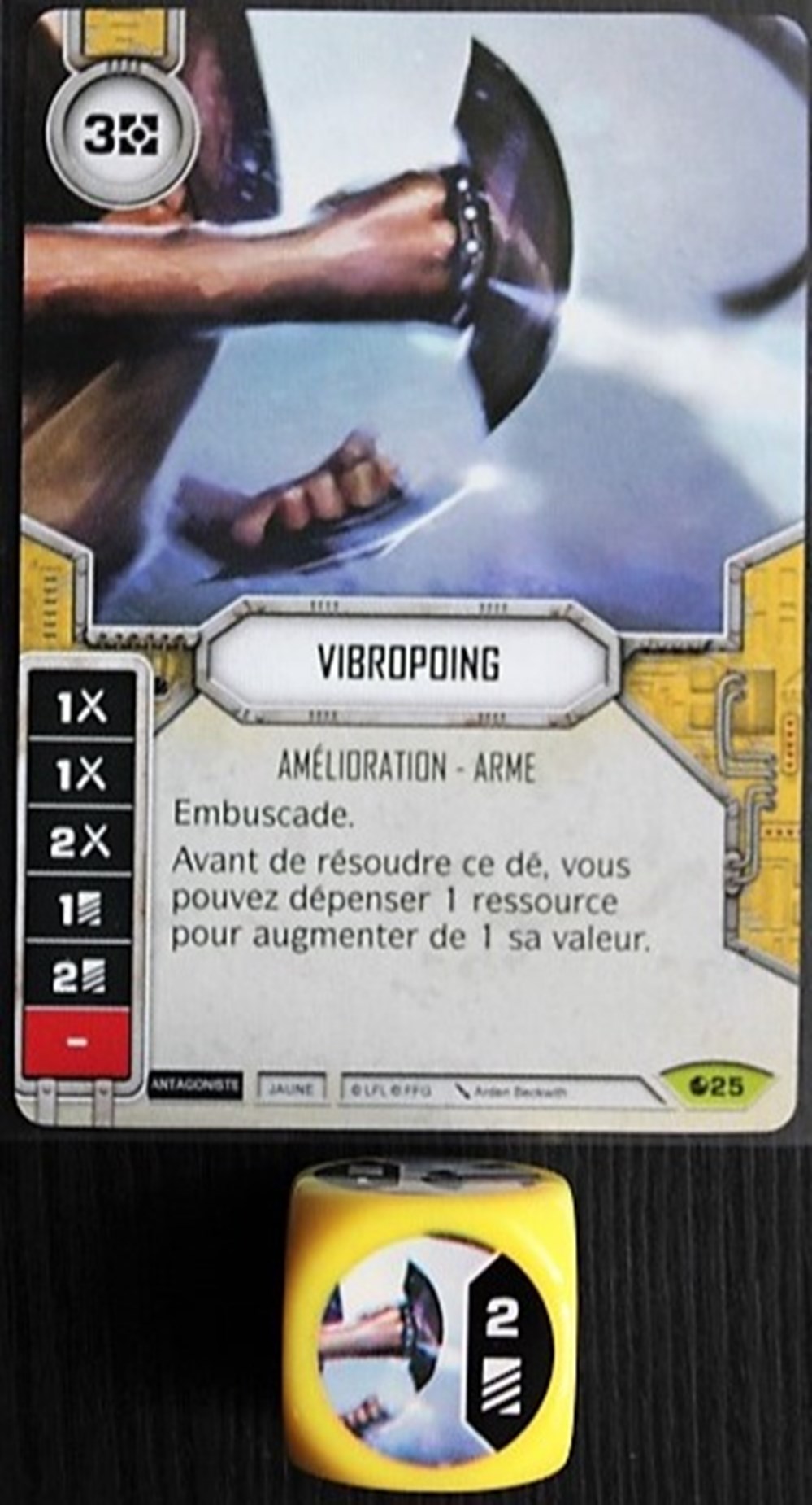 Star wars Destiny - L'âme de la rebellion - 025 - Vibropoing jeux societe jouets jeu carte collectionner star wars destiny ame de la rebellion 025 vibropoing
