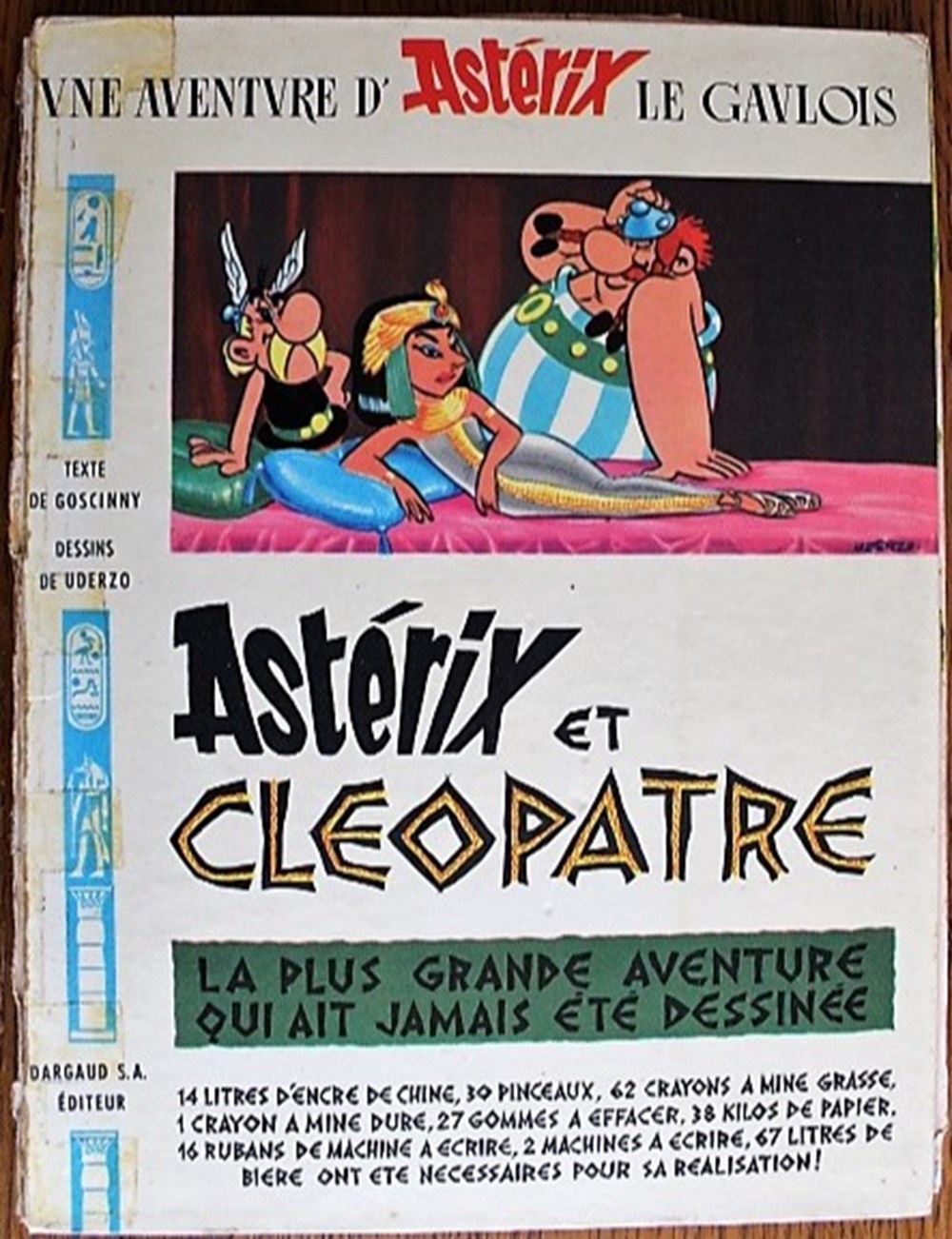 Album - Astérix - 06 - Astérix et Cléopatre - Rééd. 1965 livres bd revues bandes dessinees album asterix 06 asterix et cleopatre reed 1965