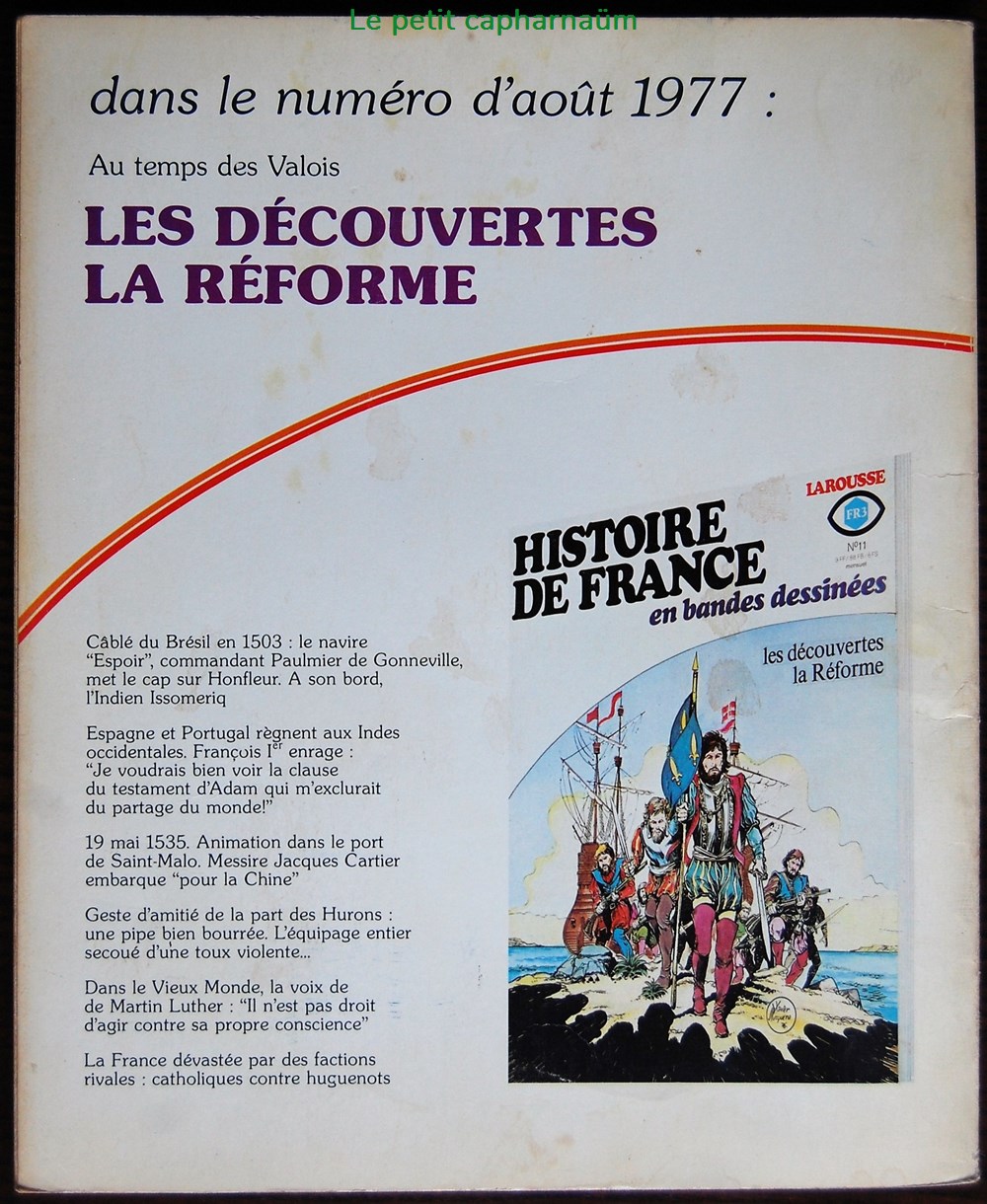 Histoire de France en BD - 10 - Louis XI, François 1er - EO 1977 livres revues bandes dessinees histoire de france en bd 10 louis xi francois 1er eo 1977