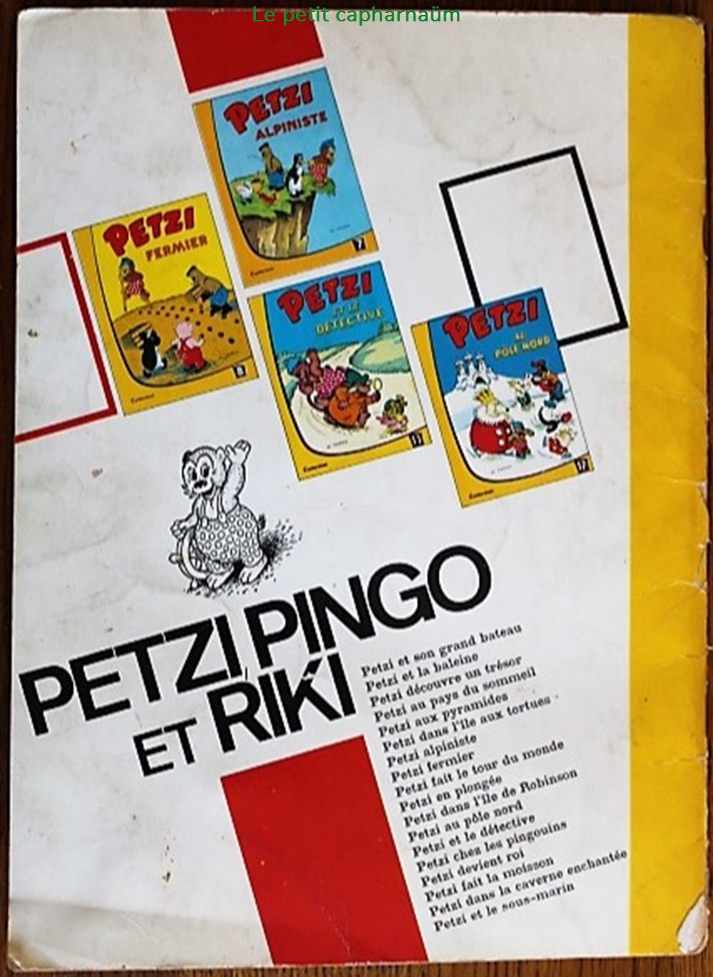 Petzi (1ère série) - 02 - Petzi et la baleine - Rééd. 1966 livres bd revues bandes dessinees petzi 1ere serie 02 petzi et la baleine reed 1966
