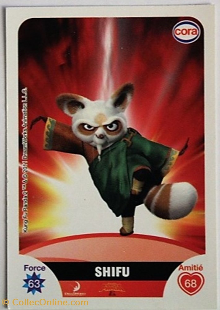 jeux jouets jeu de carte collectionner dreamworks cora 2011 c060 kung fu panda shifu