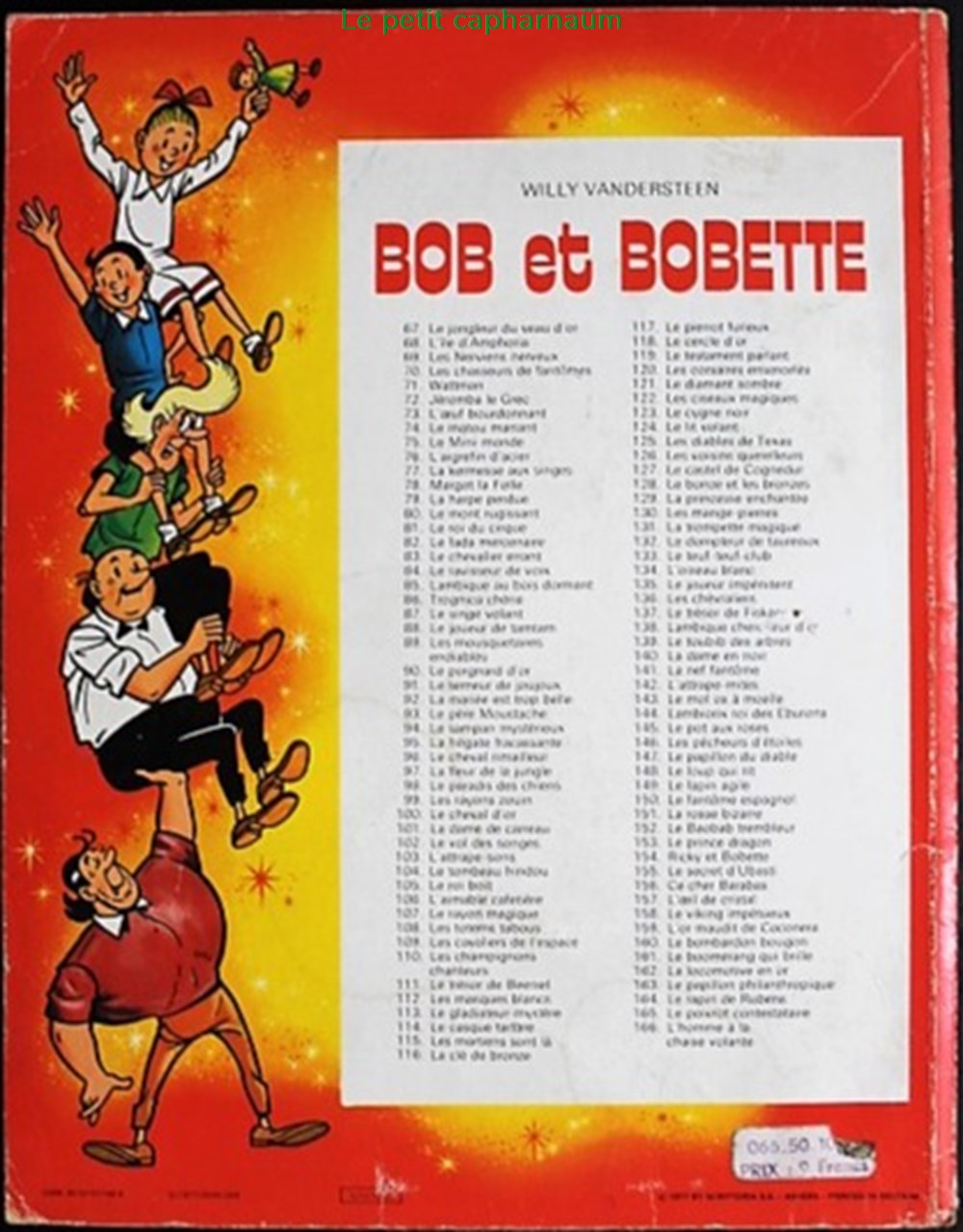 Bob et Bobette (3ème série) - 166 - L'homme à la chaise volante - EO 1977 livres bd revues bandes dessinees bob et bobette 3eme serie 166 homme a la chaise volante eo 1977
