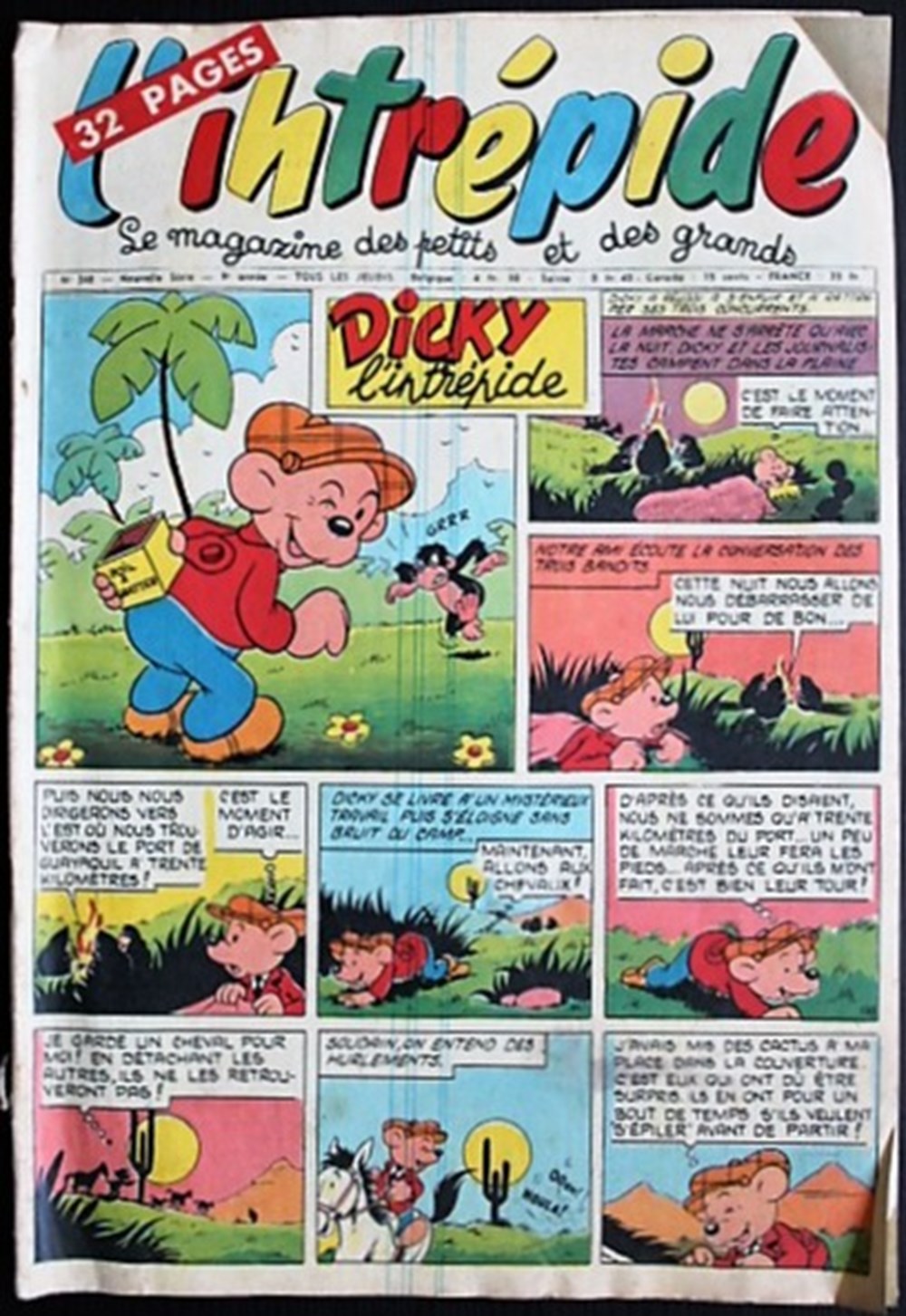 L'intrépide (2ème série) - N° 348 - 28 juin 1956 livres bd revues vieux journaux l intrepide 2eme serie n 348 28 juin 1956