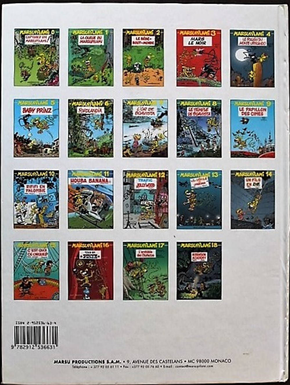 Marsupilami - 18 - Robinson academy - EO 2005 livres bd revues bandes dessinees marsupilami 18 robinson academy eo 2005