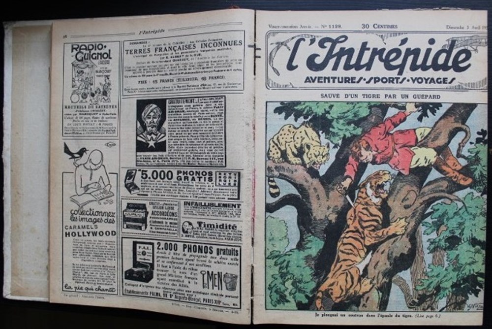 L'intrépide (avant-guerre) - Recueil 23 ème année - Du n° 1115 à 1166 -1932 6 livres bd revues vieux journaux l intrepide avant guerre recueil 23 eme annee du n 1115 a 1166 1932