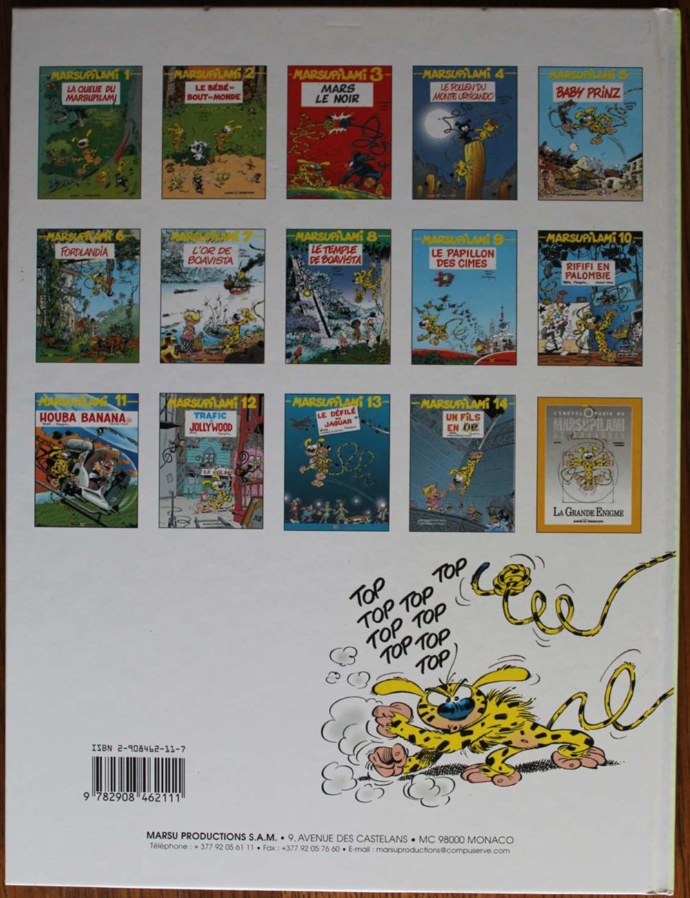 Marsupilami - 03 - Mars le noir - Rééd. 2000 livres bd revues bandes dessinees marsupilami 03 mars le noir reed 2000