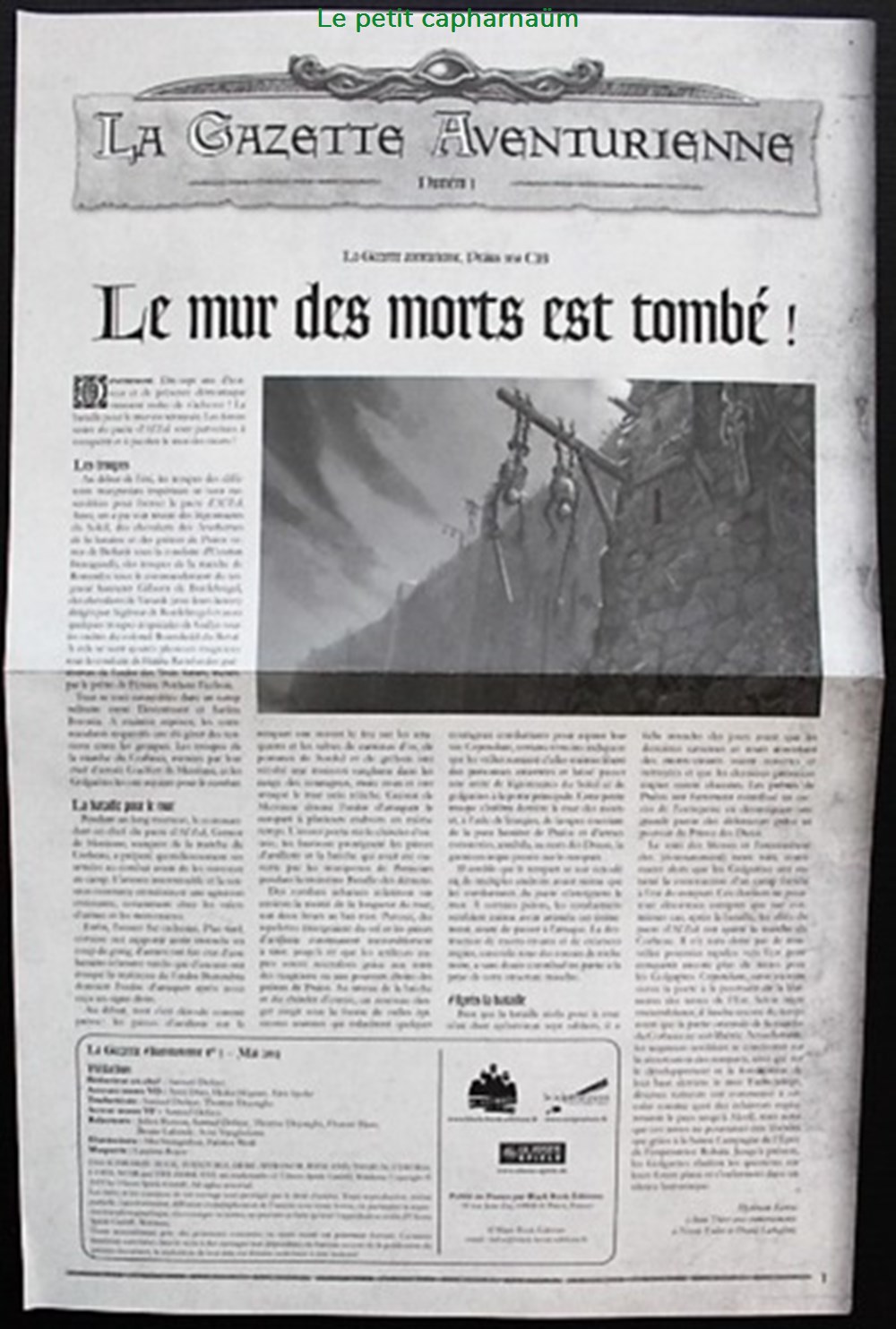 Jeu de rôle - Oeil noir 5 (L') - La gazette Aventurienne N°1 jeux societe jouets roles jeu de role oeil noir 5 l la gazette aventurienne n 1