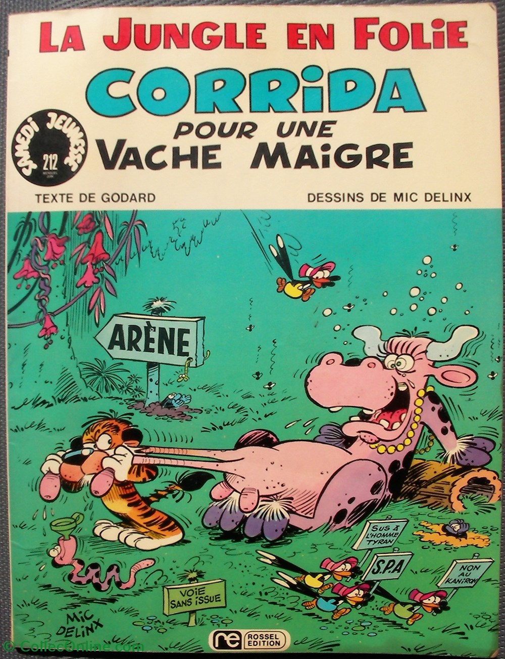 La jungle en folie - 04 - Corrida pour une vache maigre - EO 1975 livres bd revues bandes dessinees la jungle en folie 04 corrida pour une vache maigre eo 1975