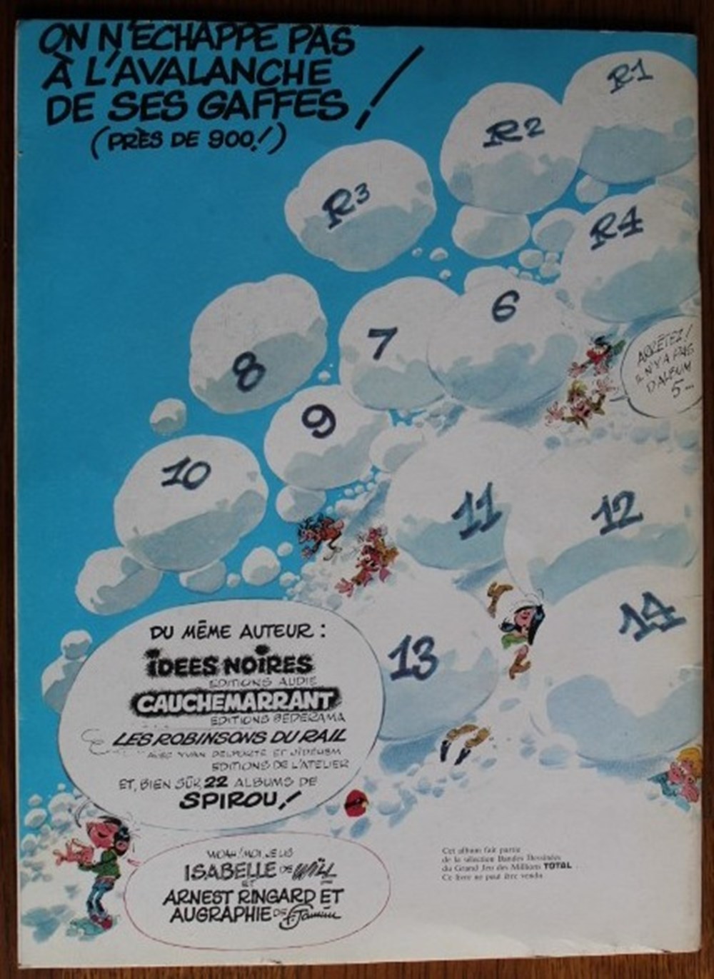 Gaston - 14 - La saga des gaffes - Rééd. Publicitaire Total 1988 livres bd revues bandes dessinees gaston 14 la saga des gaffes reed publicitaire total 1988