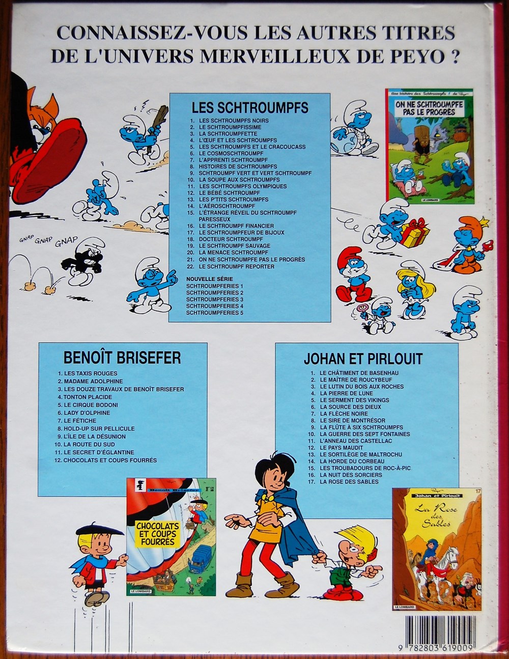Les schtroumpfs - 22 - Le schtroumpf reporter - EO 2003 livres bd revues bandes dessinees les schtroumpfs 22 le schtroumpf reporter eo 2003