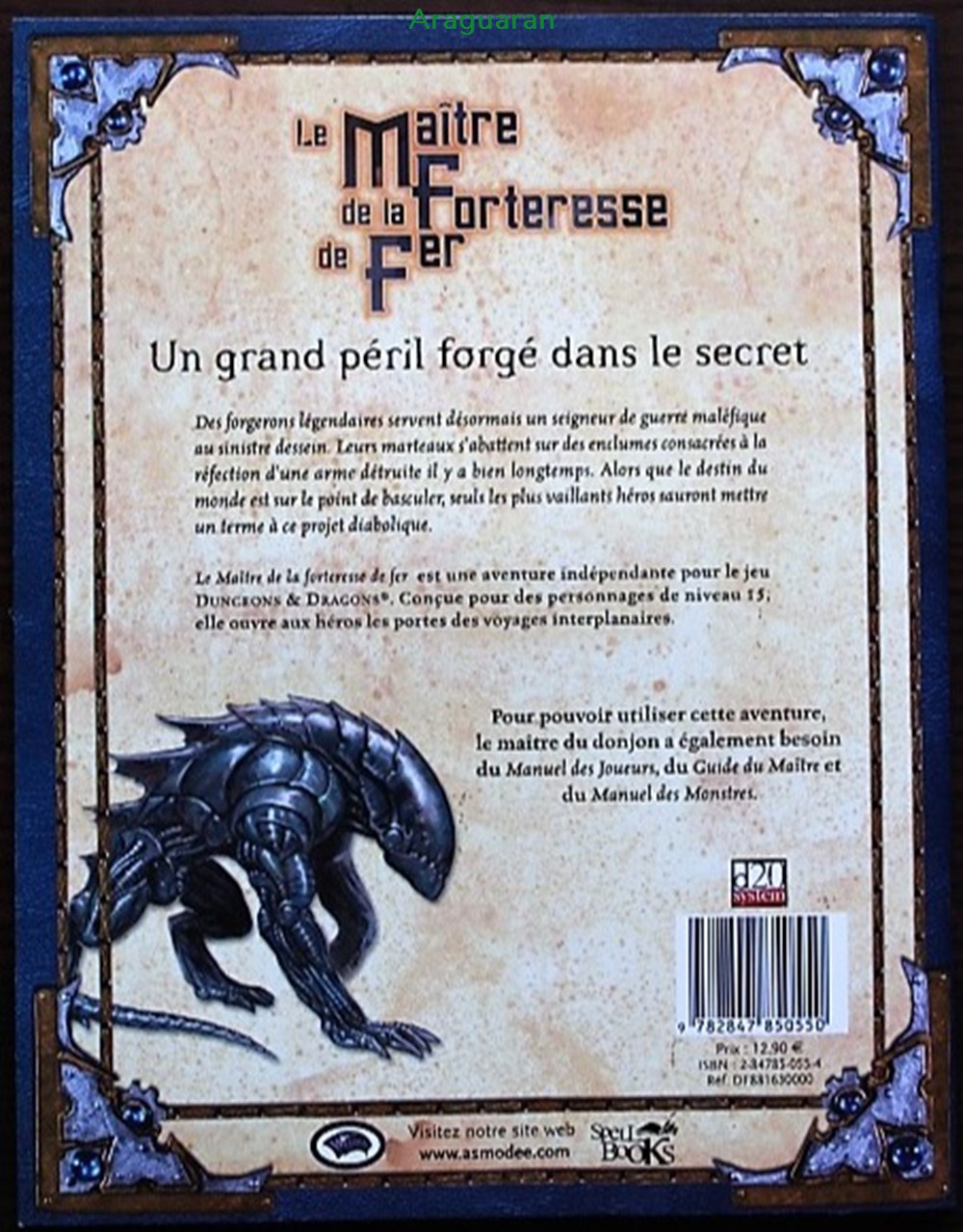 jeux societe jouets roles jeu de role d d3 le maitre de la forteresse de fer