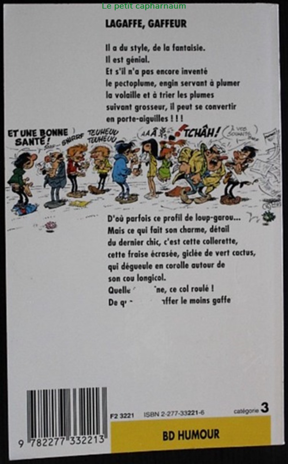 Gaston (Poche) - 10 - Lagaffe, gaffeur - J'ai Lu 1996 livres bd revues bandes dessinees gaston poche 10 lagaffe gaffeur ai lu 1996