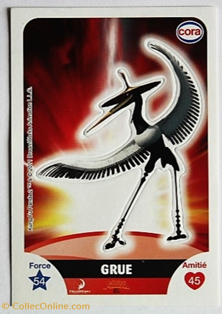 jeux jouets jeu de carte collectionner dreamworks cora 2011 s074 kung fu panda grue