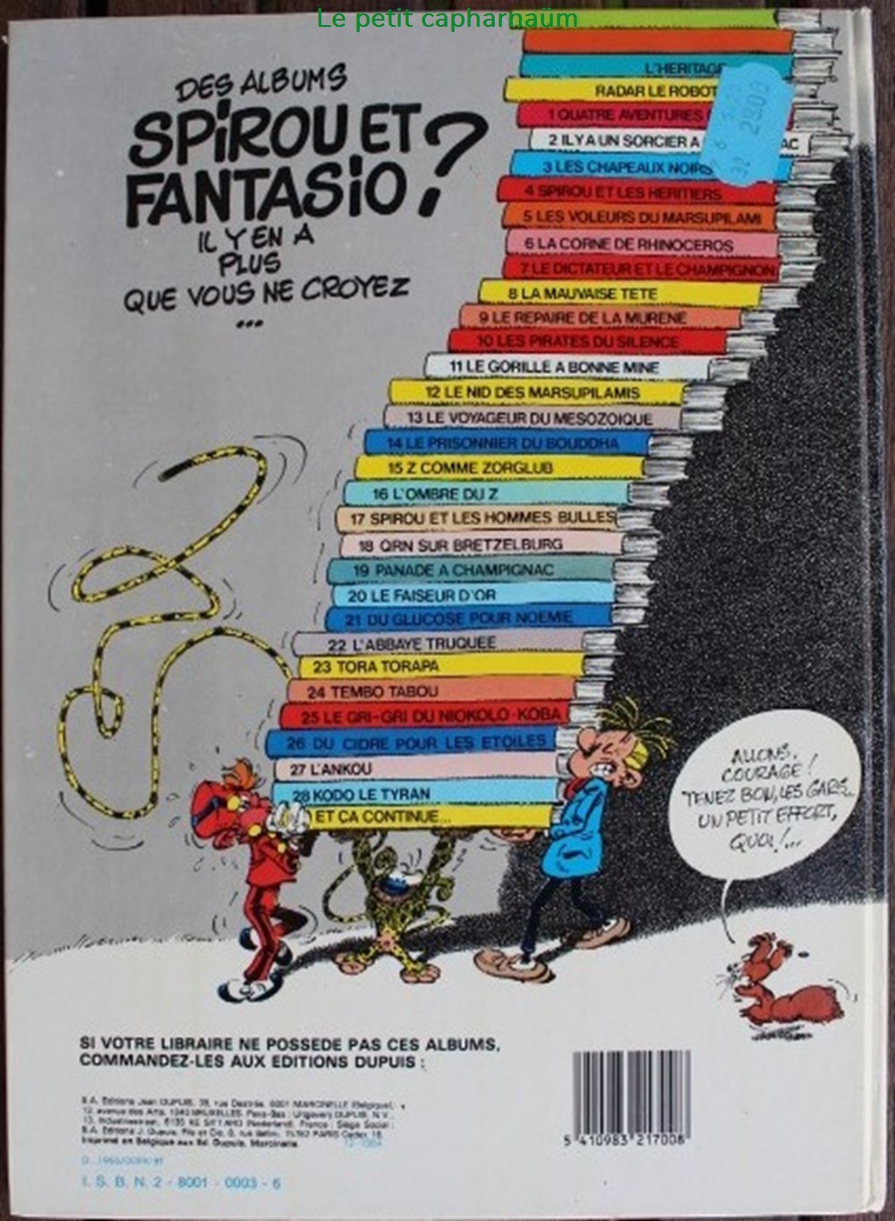 Spirou et Fantasio - 01 - 4 aventures de Spirou - Rééd. 1984 livres bd revues bandes dessinees spirou et fantasio 01 4 aventures de spirou reed 1984