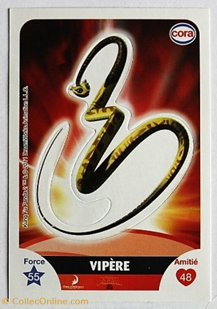 Dreamworks Cora 2011 - S016 - Kung Fu Panda - Vipère jeux jouets jeu de carte collectionner dreamworks cora 2011 s016 kung fu panda vipere