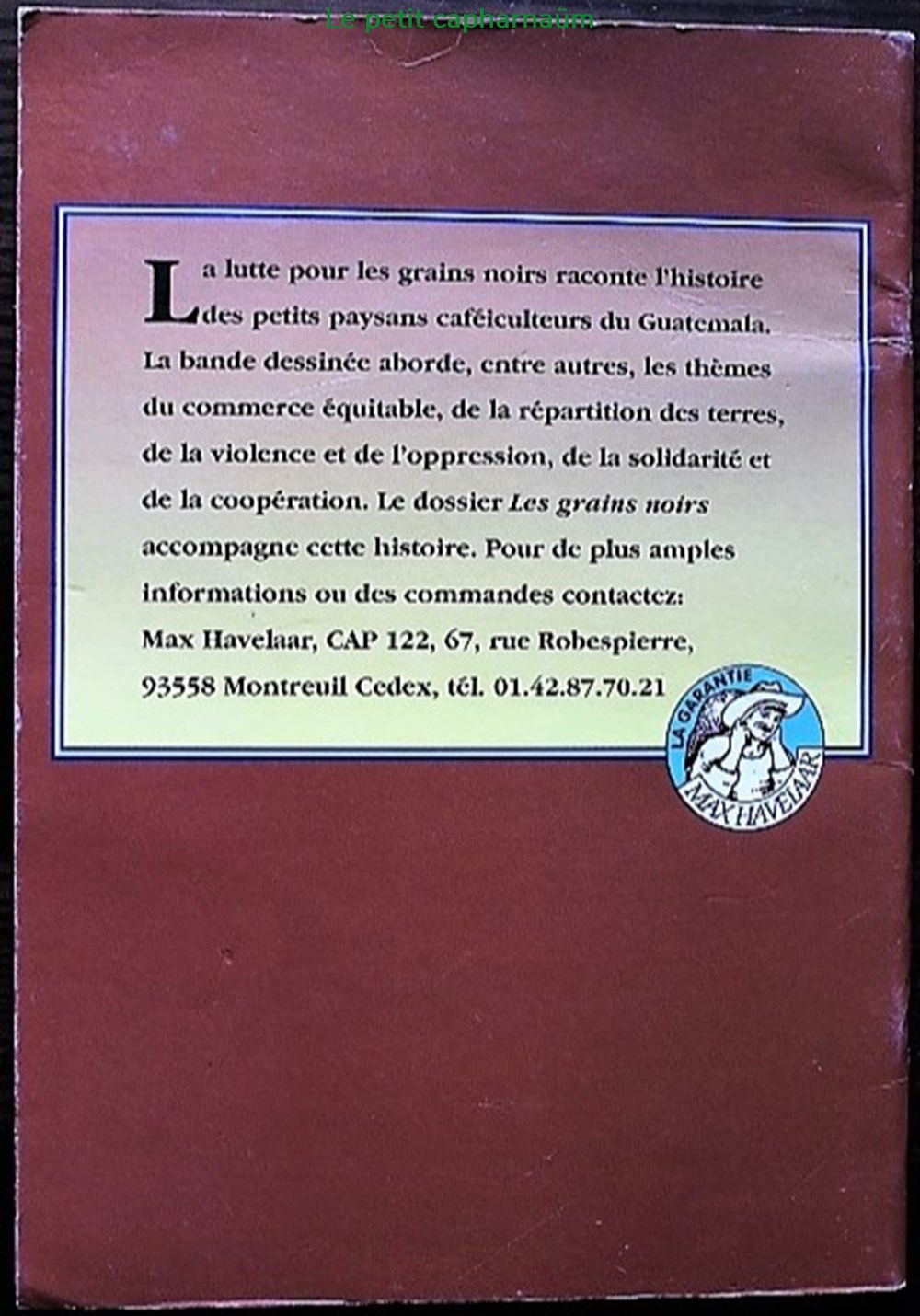 Album - Aventure au Guatemala - La lutte pour les grains noirs - EO 1996 livres bd revues bandes dessinees album aventure au guatemala la lutte pour les grains noirs eo 1996