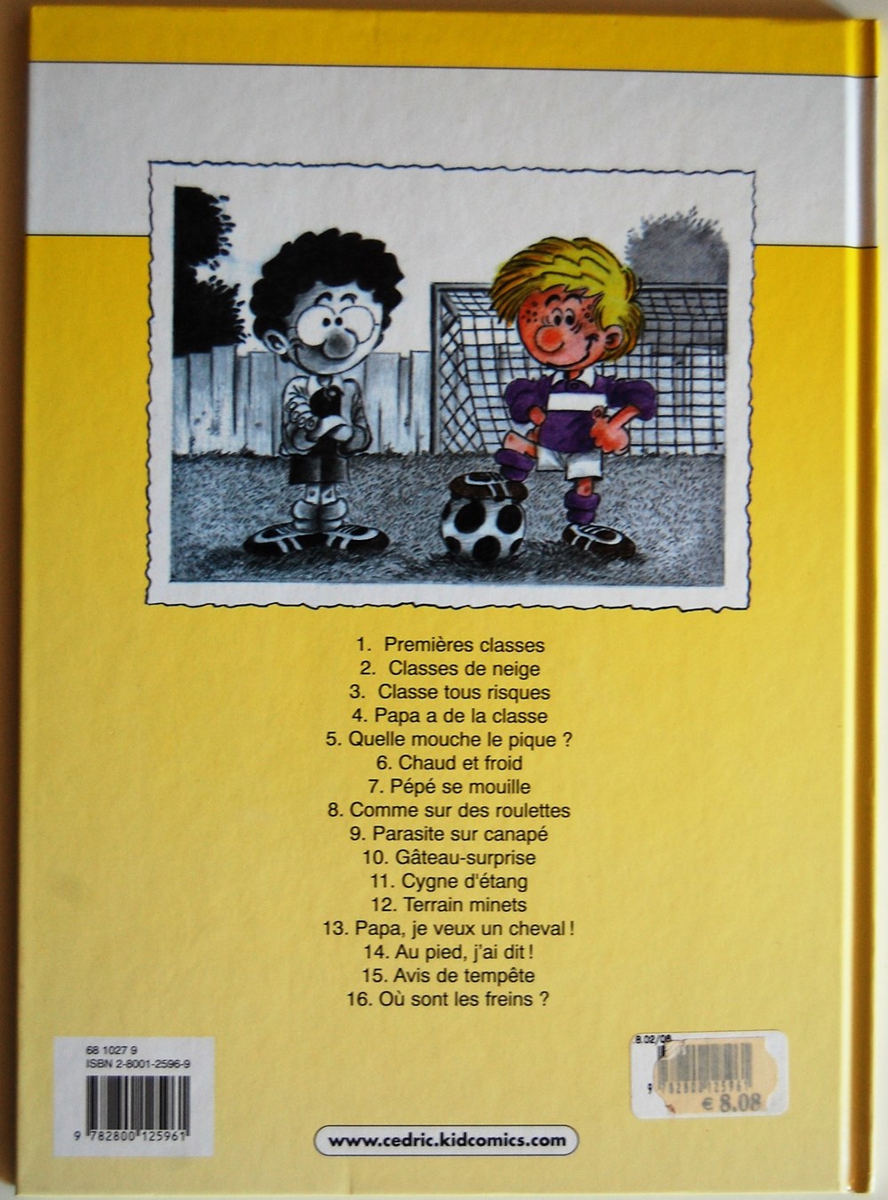 Cédric - 12 - Terrain minets - Rééd. 2002 livres bd revues bandes dessinees cedric 12 terrain minets reed 2002