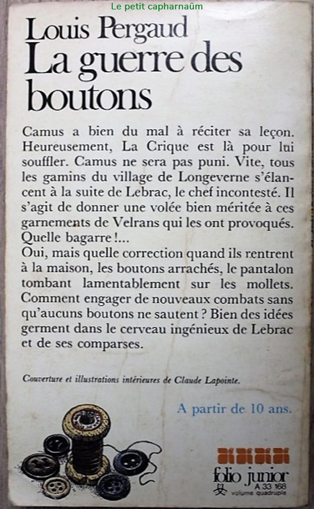 livres bd revues louis pergaud la guerre des boutons livre de poche 1981