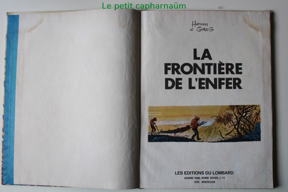 Bernard Prince - 03 - La frontière de l'enfer - EO 1970 5 livres bd revues bandes dessinees bernard prince 03 la frontiere de enfer eo 1970