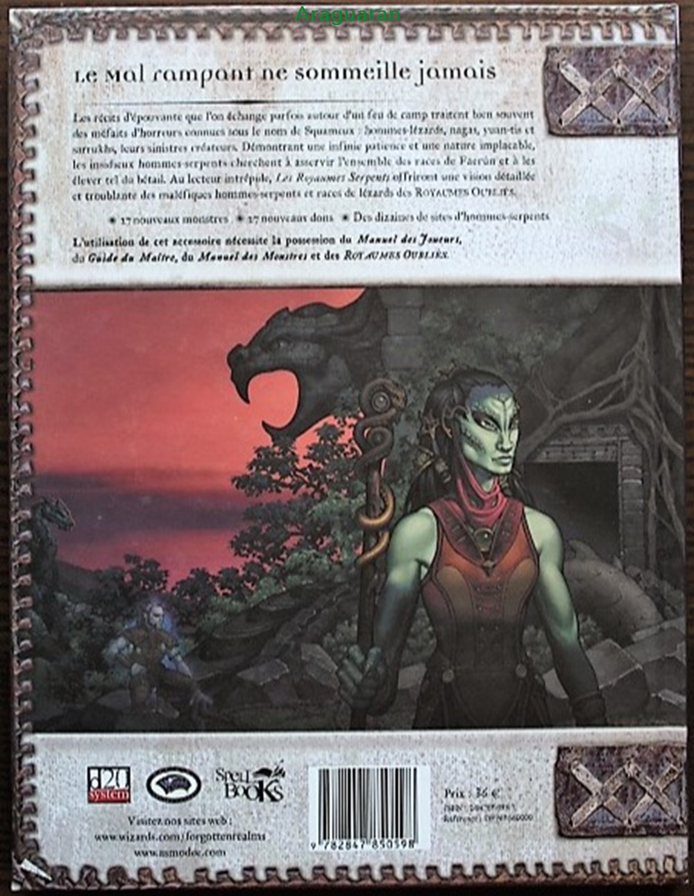 Jeu de rôle - D&D3 - Les Royaumes oubliés - Les Royaumes serpents jeux societe jouets roles jeu de role d d3 les royaumes oublies les royaumes serpents