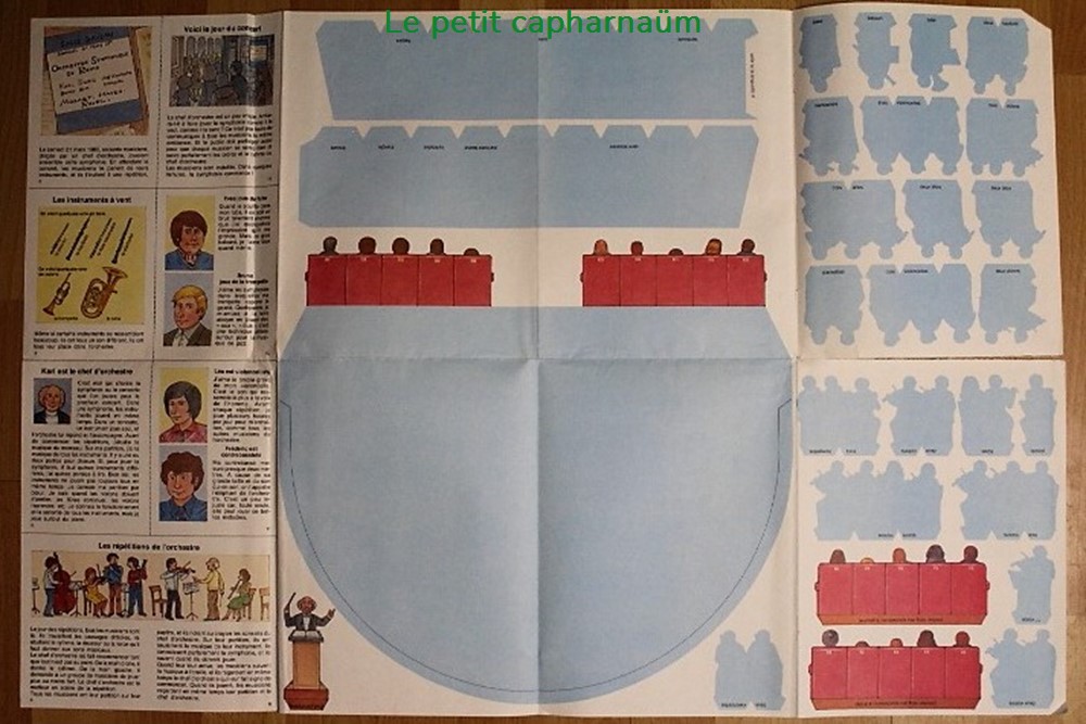 documents anciens chromos images diorama le grand orchestre