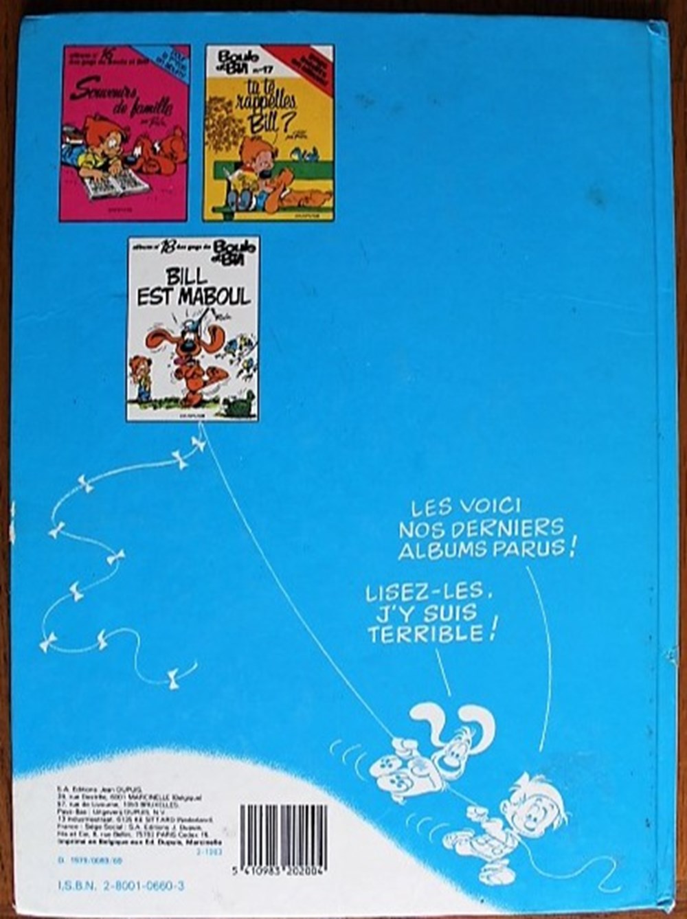 Boule et Bill - 16 - Souvenirs de famille - Rééd. 1983 livres bd revues bandes dessinees boule et bill 16 souvenirs de famille reed 1983